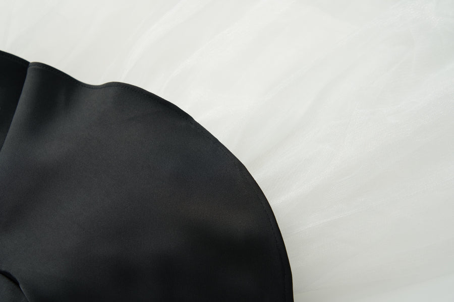 Noir Pearl Tulle Dress