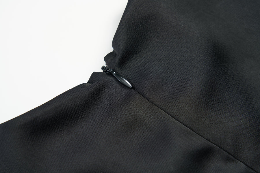 Noir Pearl Tulle Dress