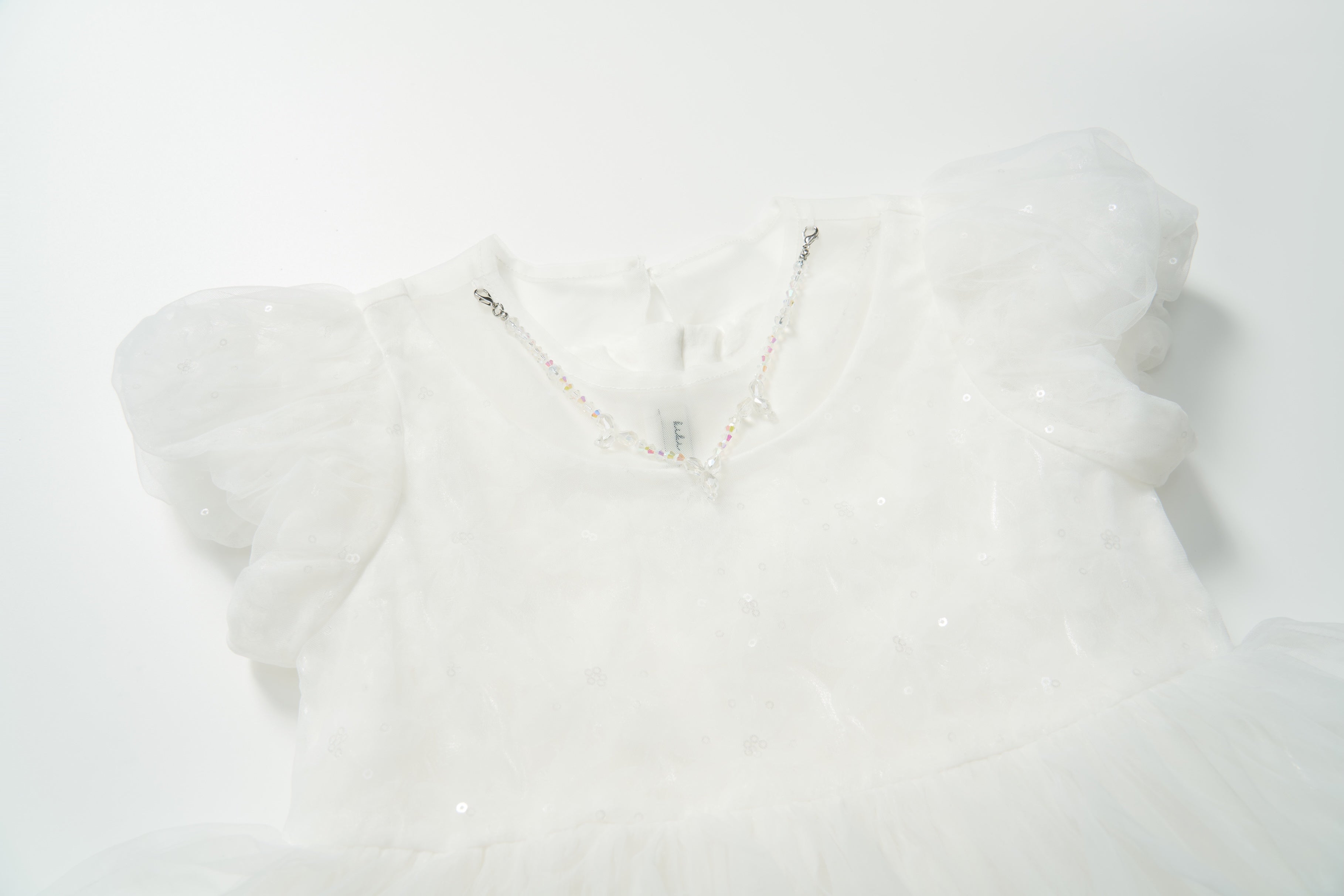 Petal Cascade Puff Tulle Dress