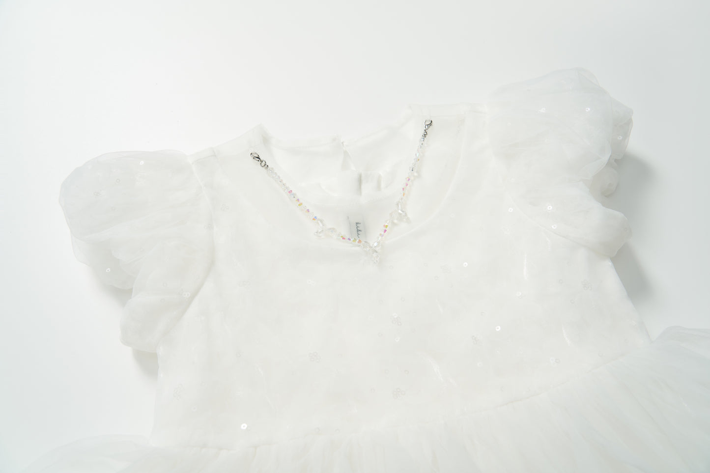 Petal Cascade Puff Tulle Dress