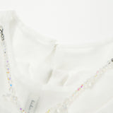 Petal Cascade Puff Tulle Dress