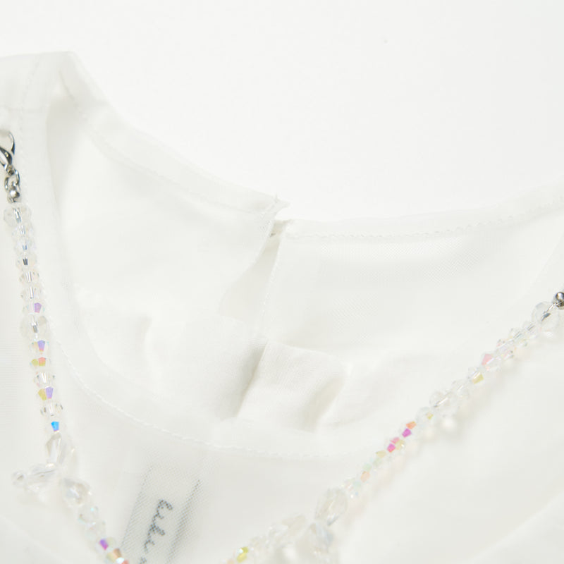 Petal Cascade Puff Tulle Dress