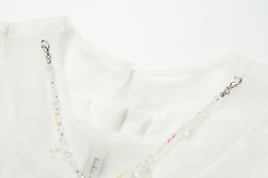Petal Cascade Puff Tulle Dress