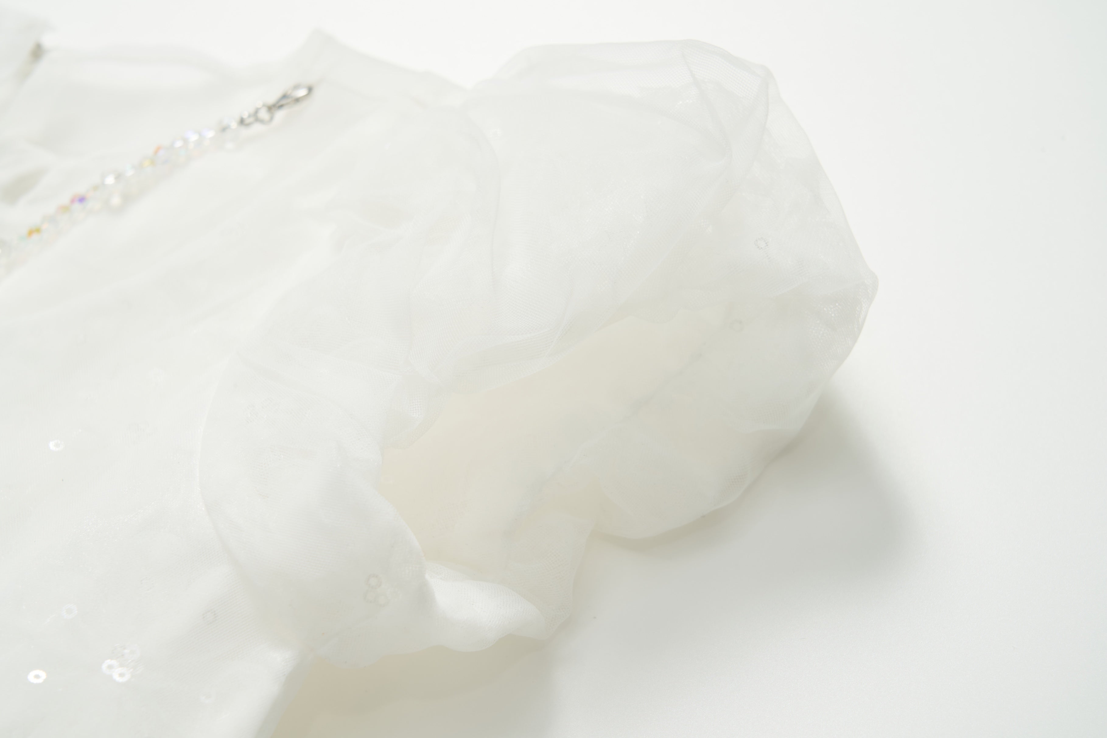 Petal Cascade Puff Tulle Dress