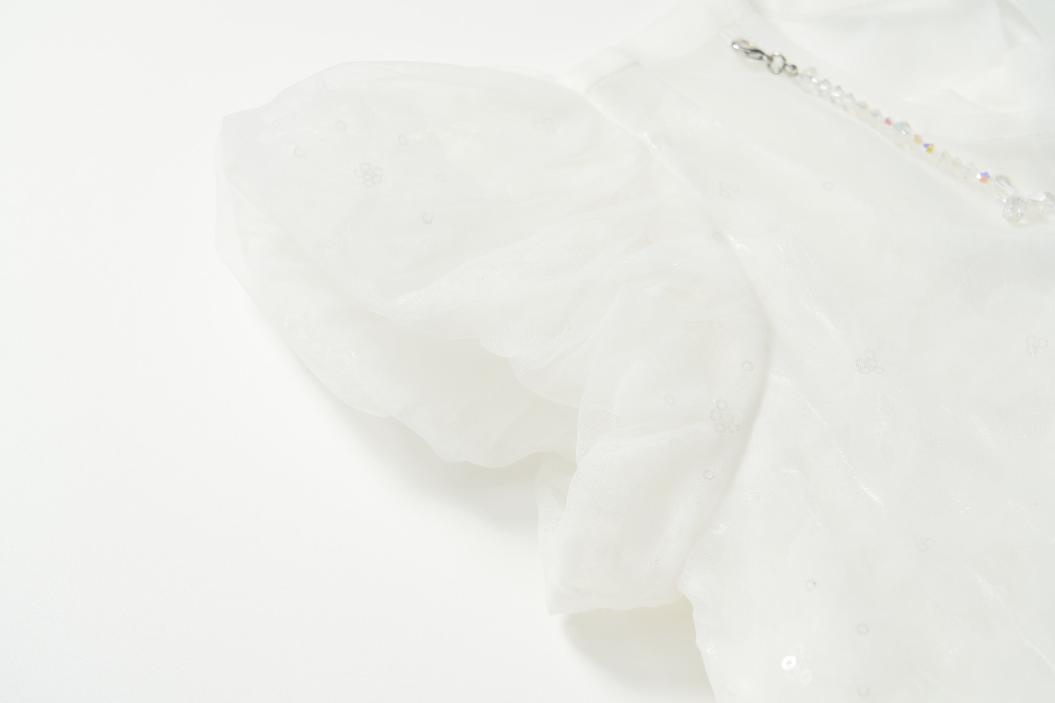 Petal Cascade Puff Tulle Dress