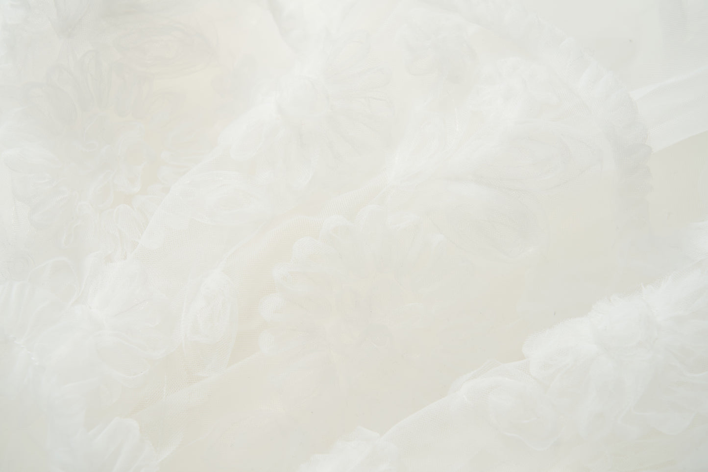 Petal Cascade Puff Tulle Dress