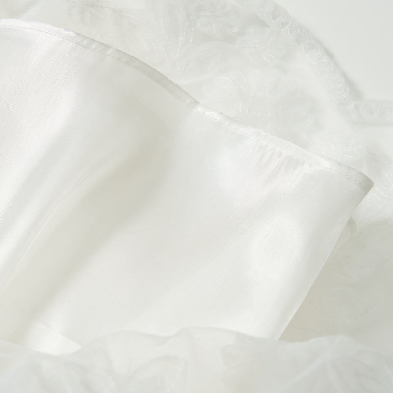 Petal Cascade Puff Tulle Dress