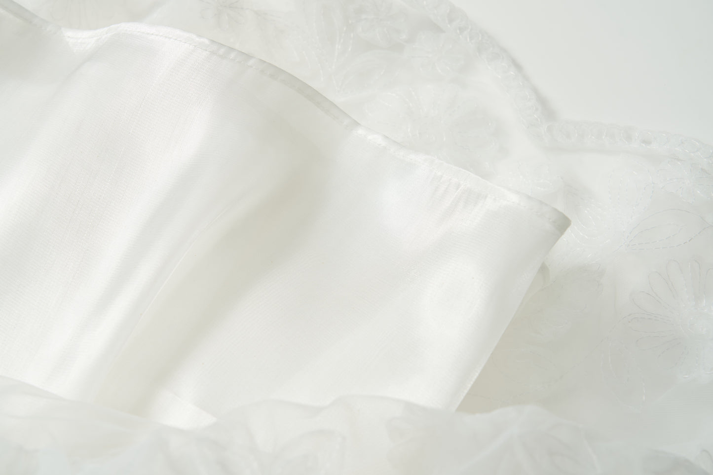 Petal Cascade Puff Tulle Dress