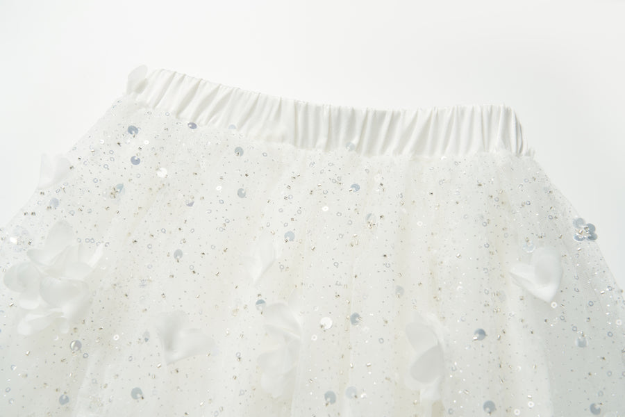 Petal Drift Tulle Skirt