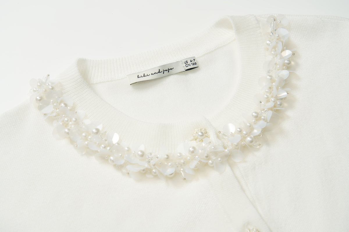 Cloud Blossom Lyocell Knit Cardigan