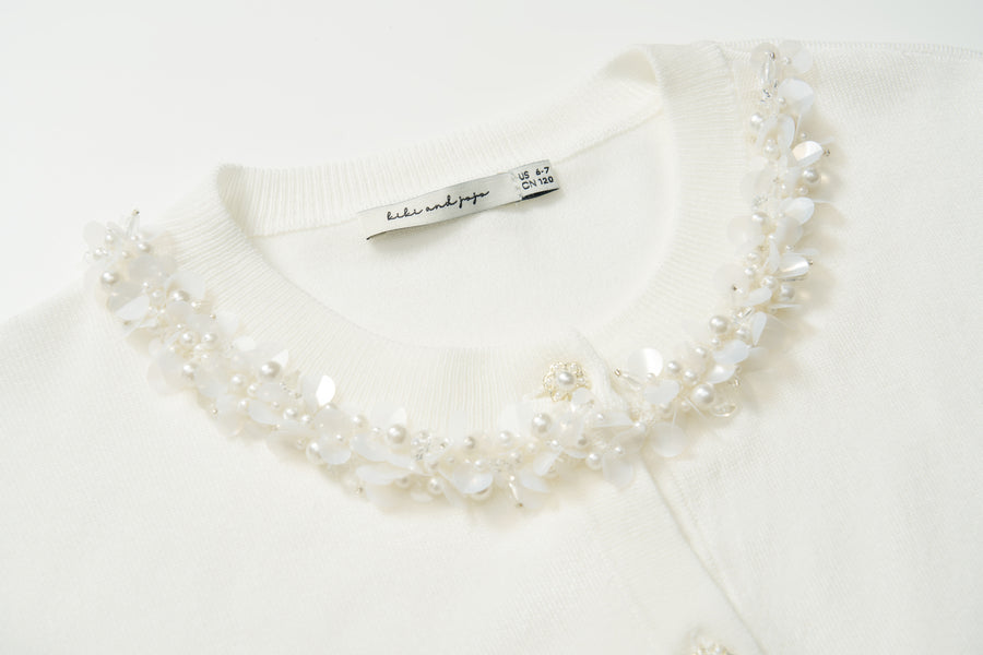 Cloud Blossom Lyocell Knit Cardigan