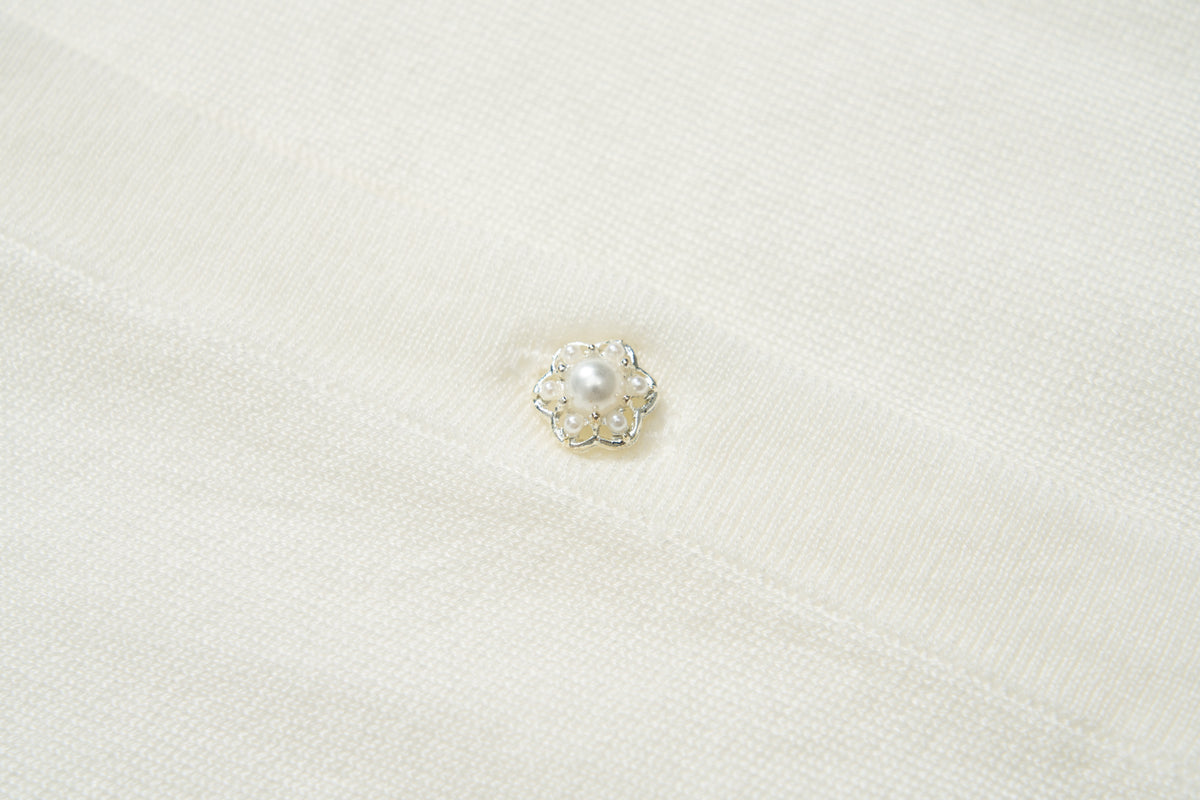 Cloud Blossom Lyocell Knit Cardigan