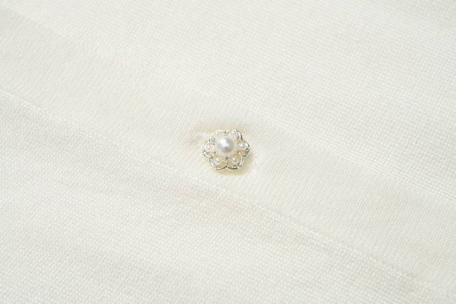 Cloud Blossom Lyocell Knit Cardigan