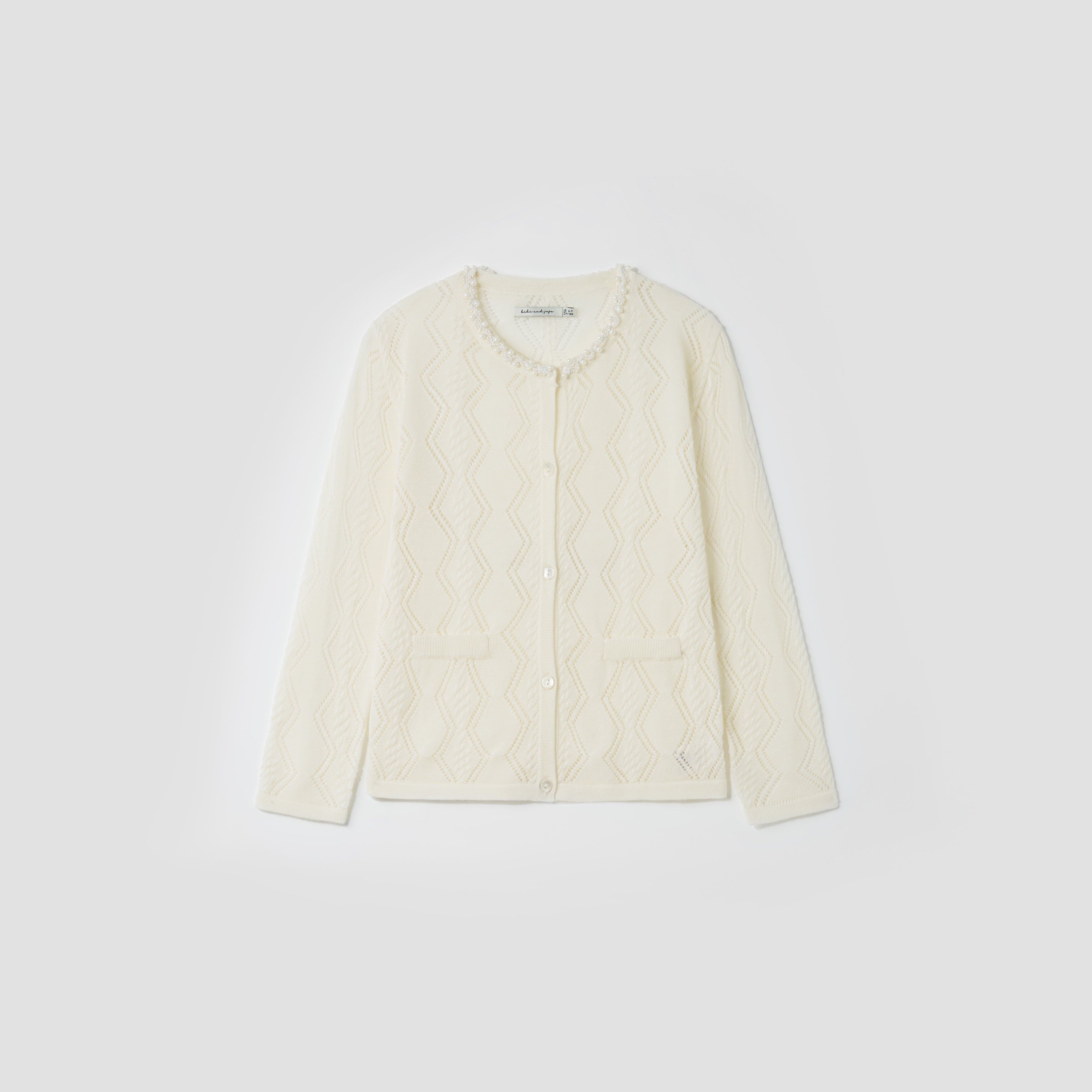 Pearl Petals Knit Cardigan