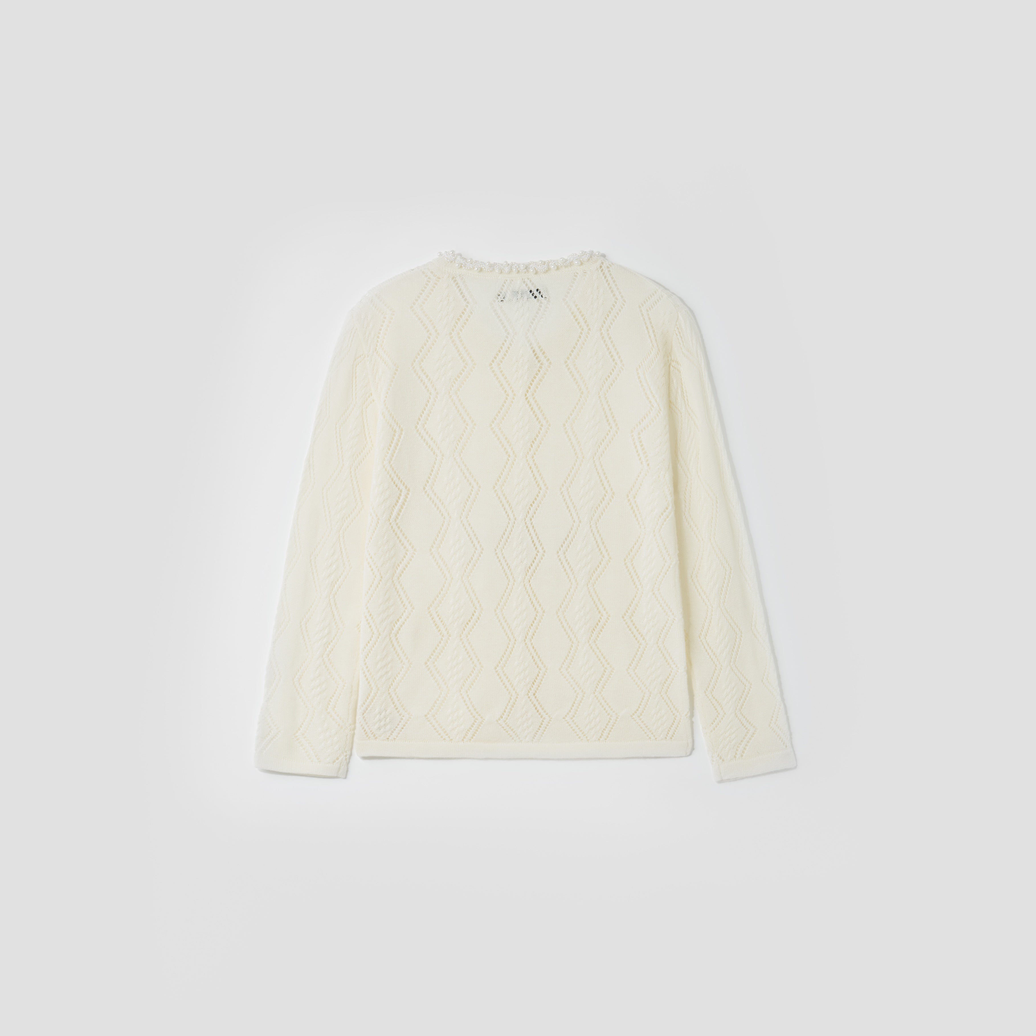 Pearl Petals Knit Cardigan