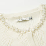 Pearl Petals Knit Cardigan