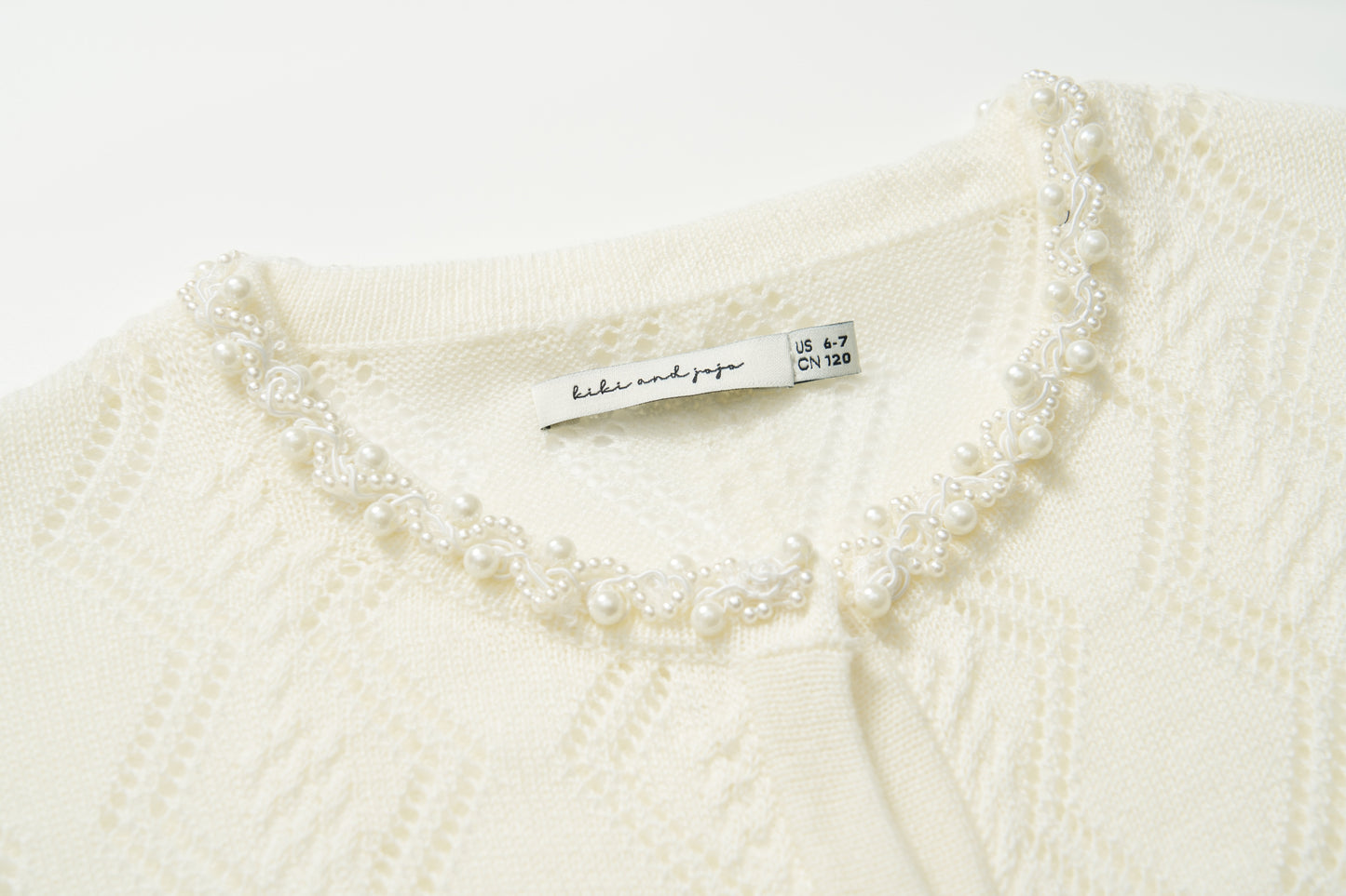 Pearl Petals Knit Cardigan