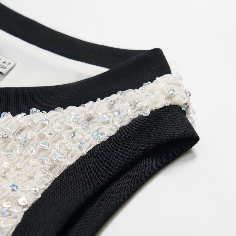 Petal Glimmer Sleeveless Top