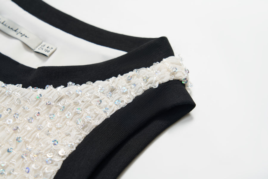 Petal Glimmer Sleeveless Top