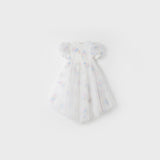 Feather Bloom Pastel Tulle Dress