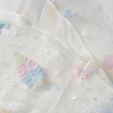 Feather Bloom Pastel Tulle Dress