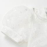 Feather Bloom Layered Tulle Dress