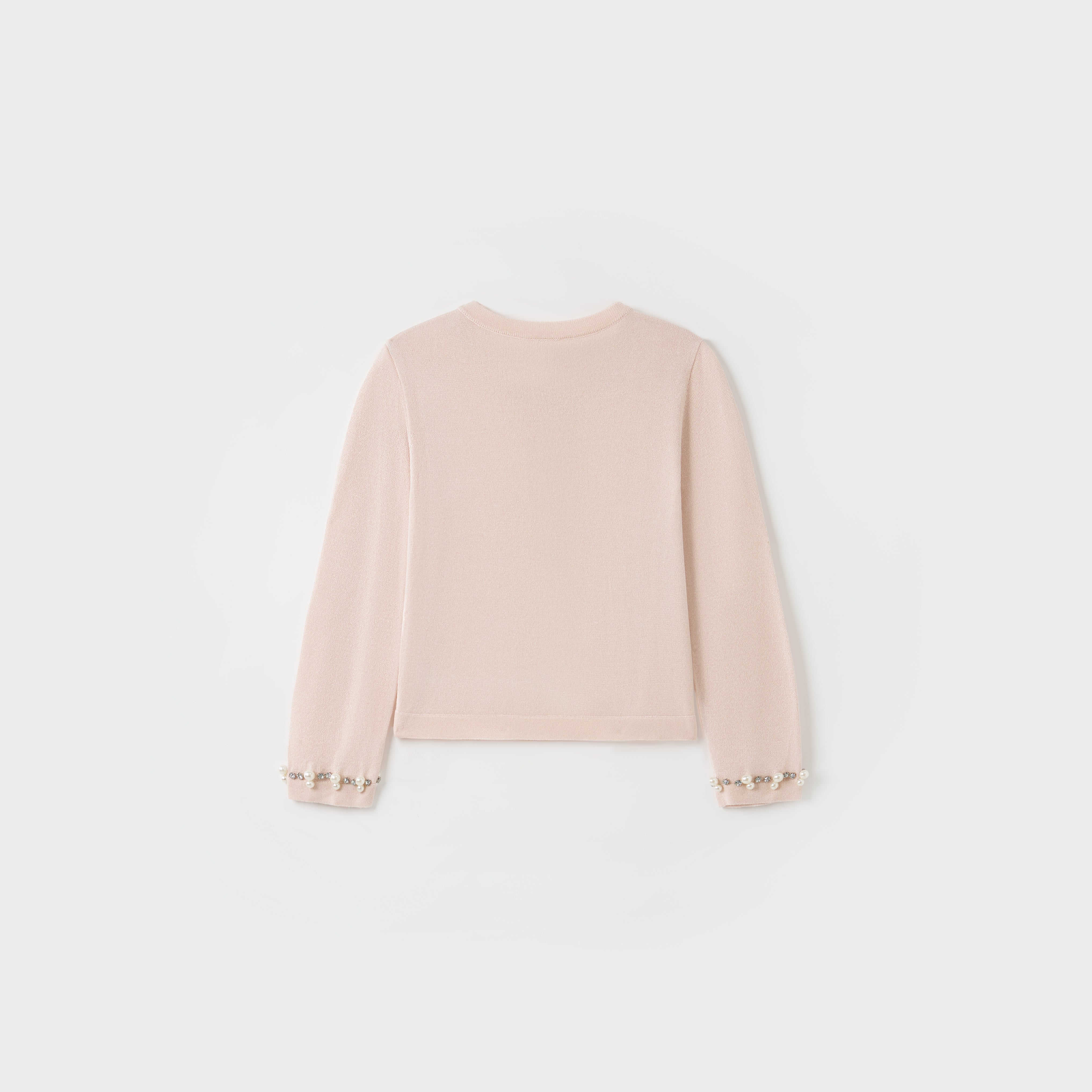 Blush Petal Pearl Knit Cardigan