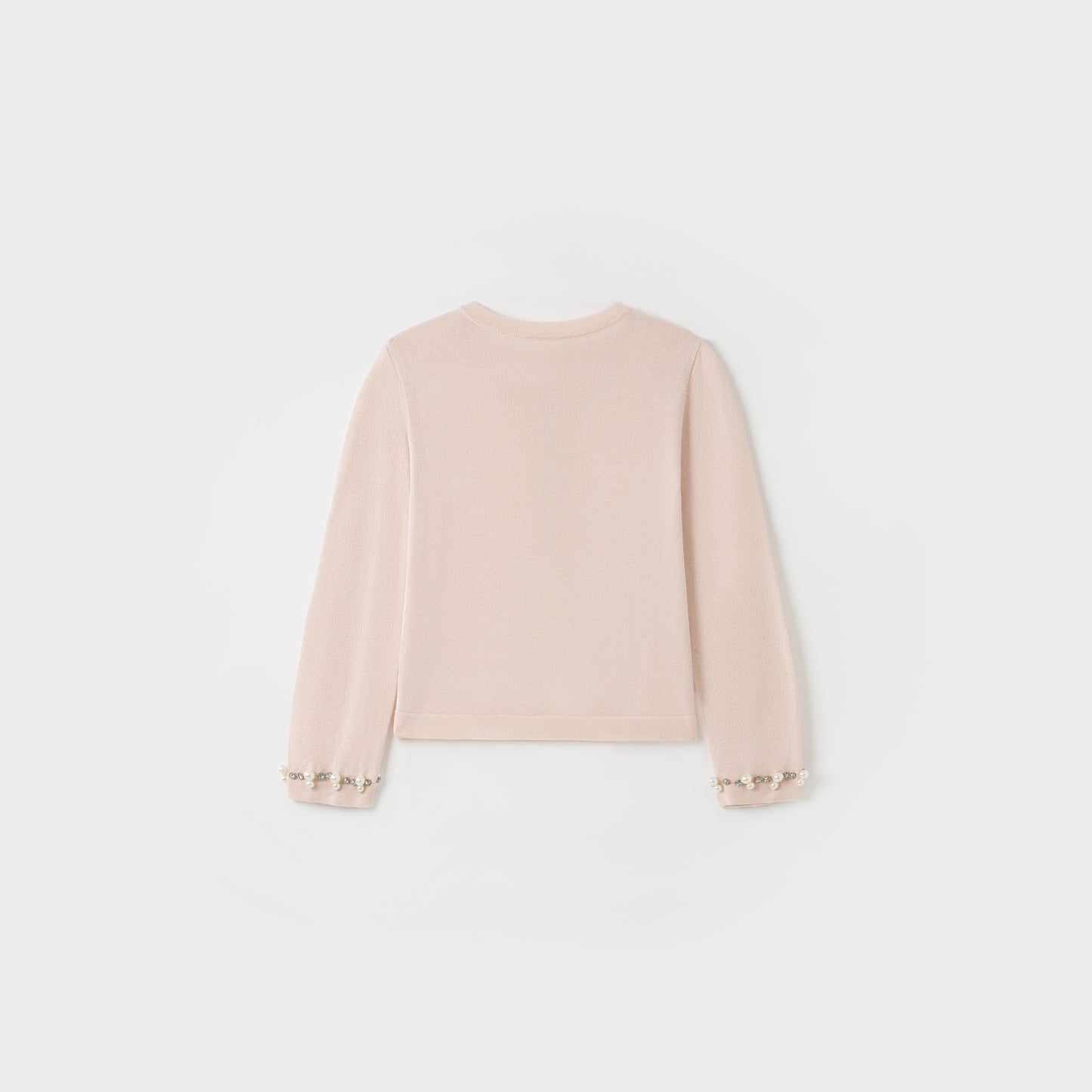 Blush Petal Pearl Knit Cardigan
