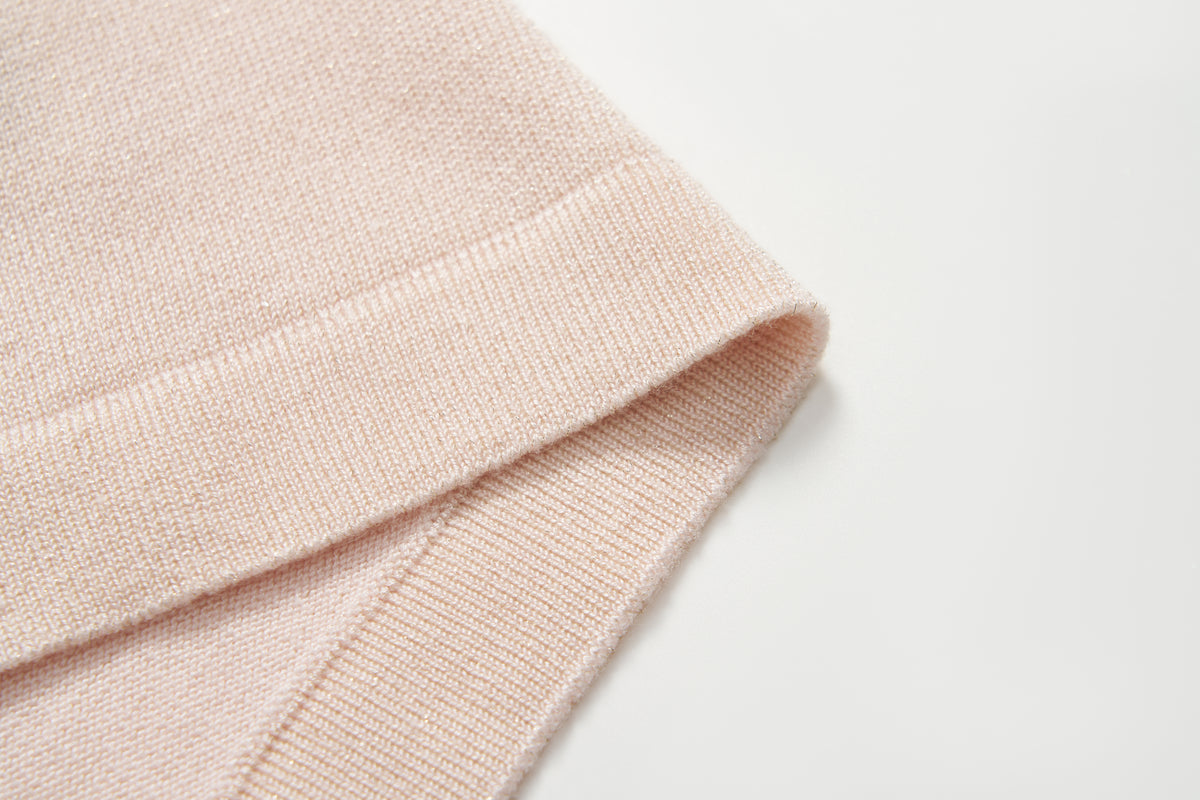 Blush Petal Pearl Knit Cardigan