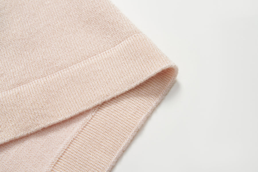 Blush Petal Pearl Knit Cardigan