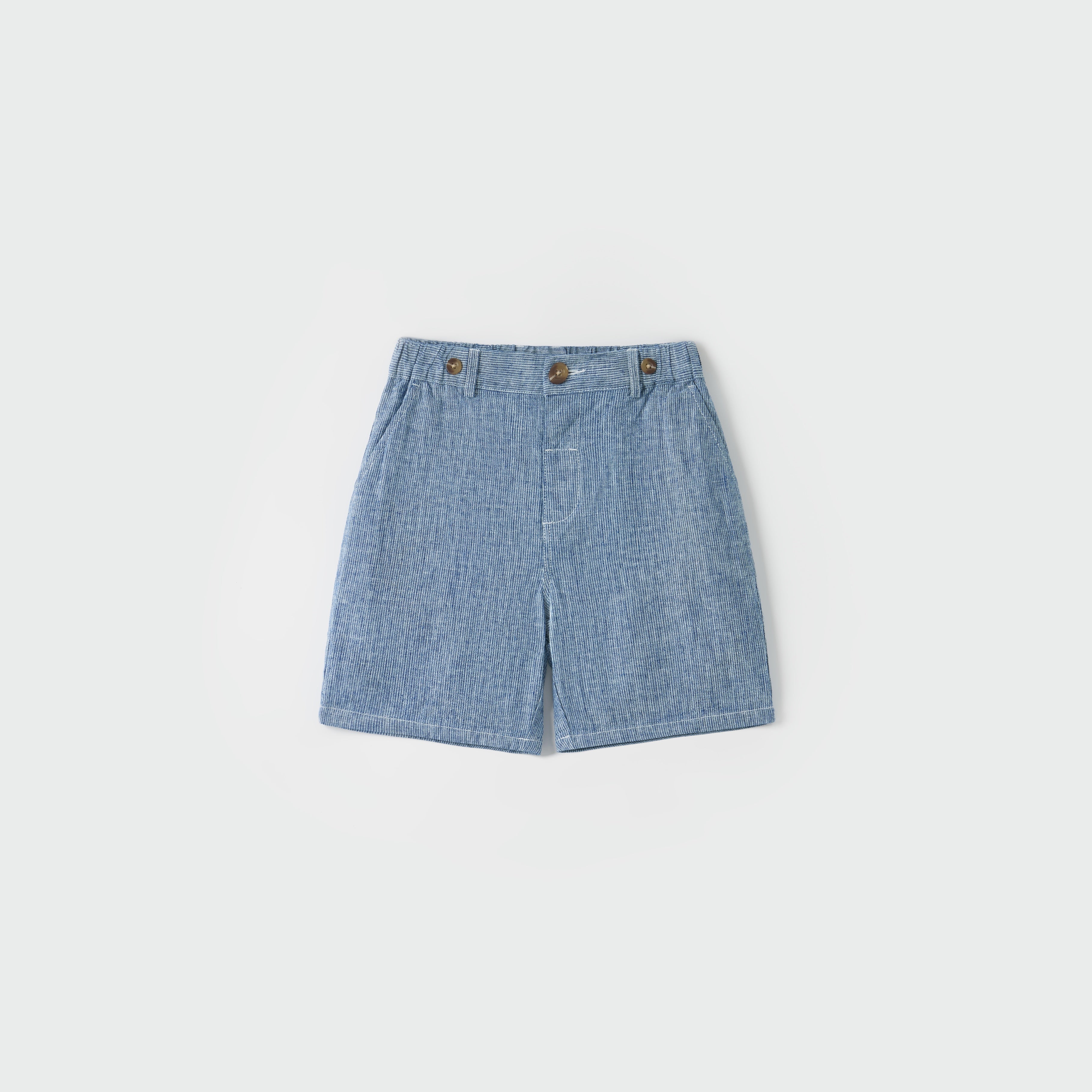 Riviera Linen Cotton Shorts with Suspenders