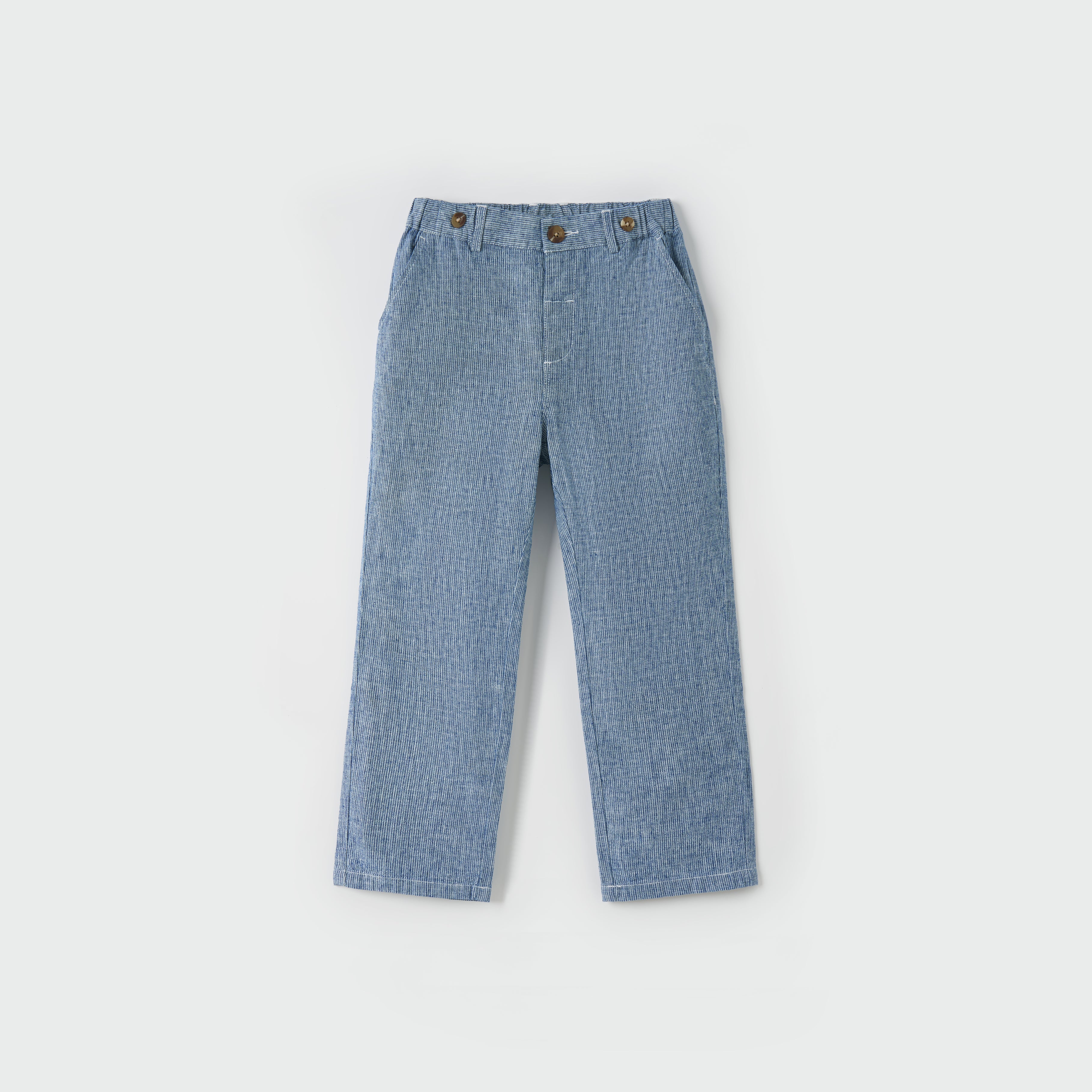 Riviera Linen Cotton Pants with Suspenders