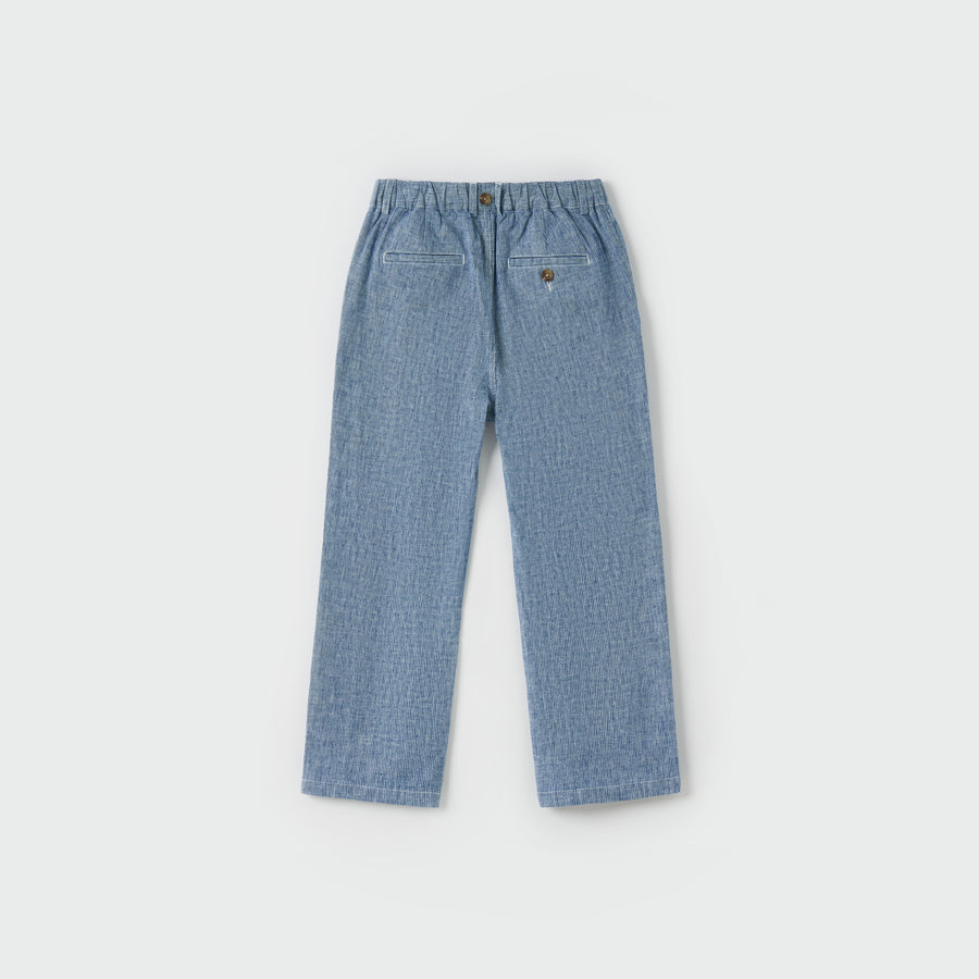 Riviera Linen Cotton Pants with Suspenders