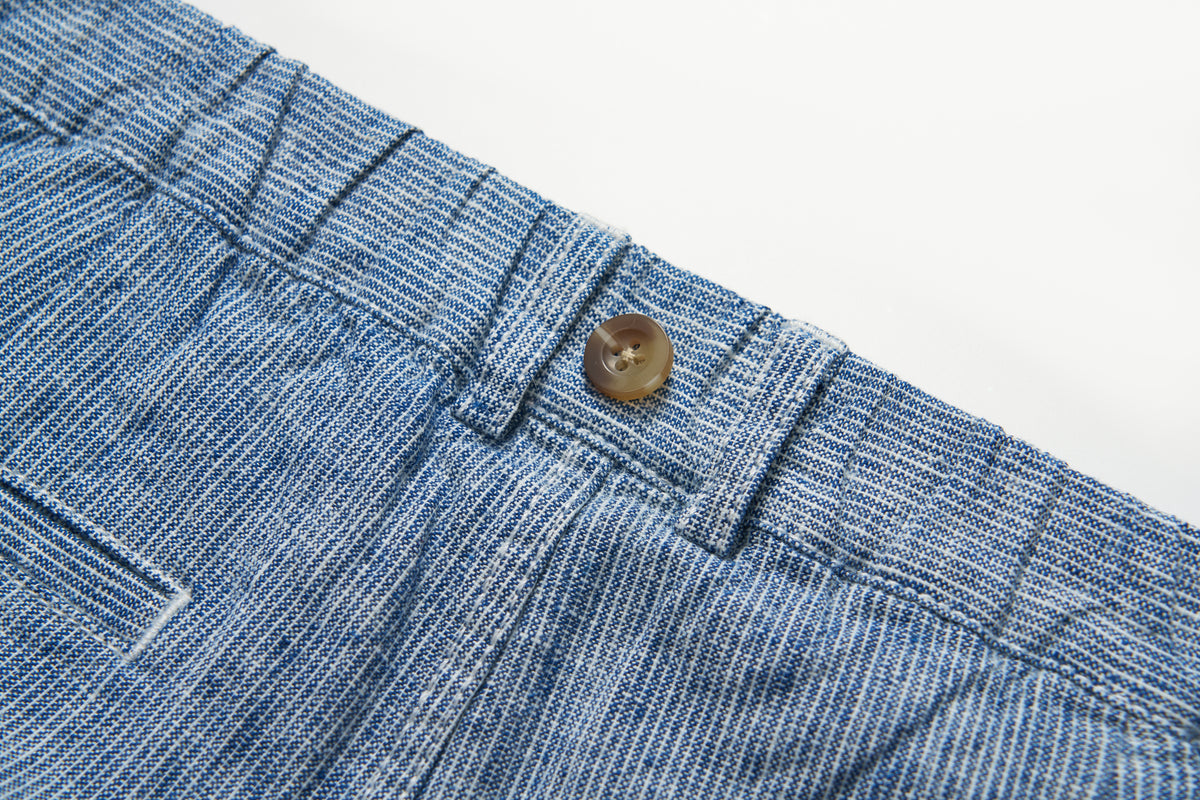 Riviera Linen Cotton Pants with Suspenders