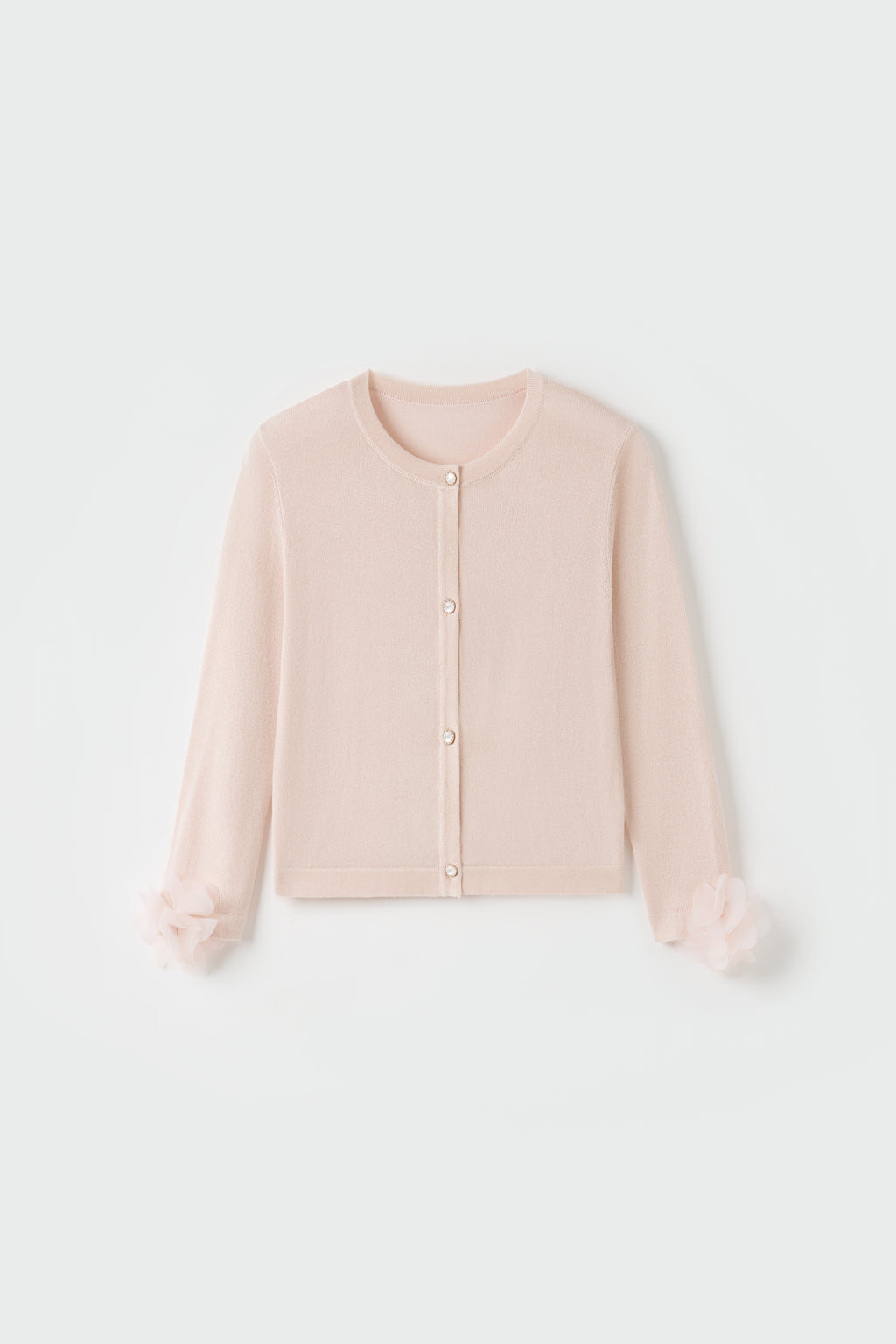 Blush Petal Bloom Knit Cardigan