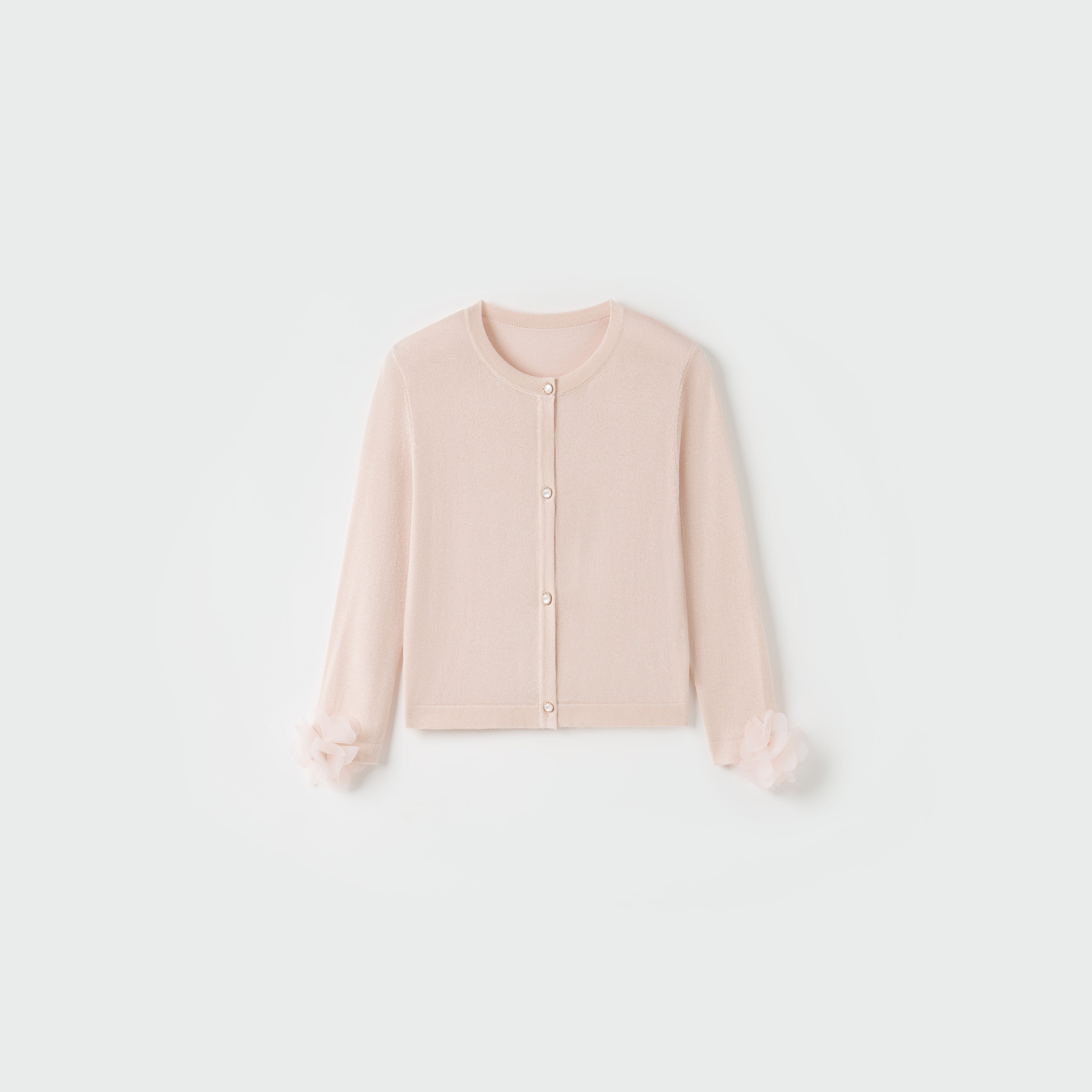 Blush Petal Bloom Knit Cardigan