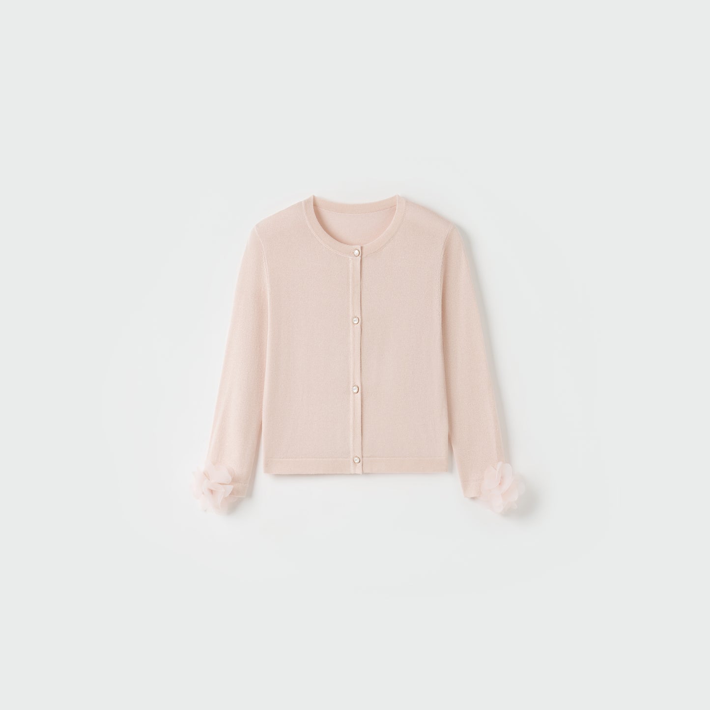 Blush Petal Bloom Knit Cardigan