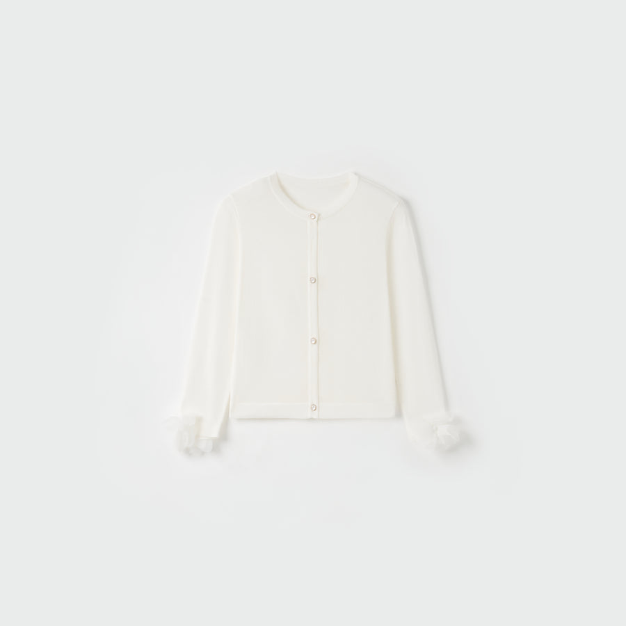Cloud Petal Bloom Knit Cardigan