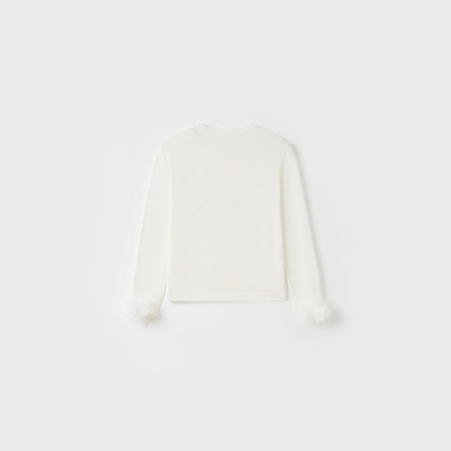 Cloud Petal Bloom Knit Cardigan