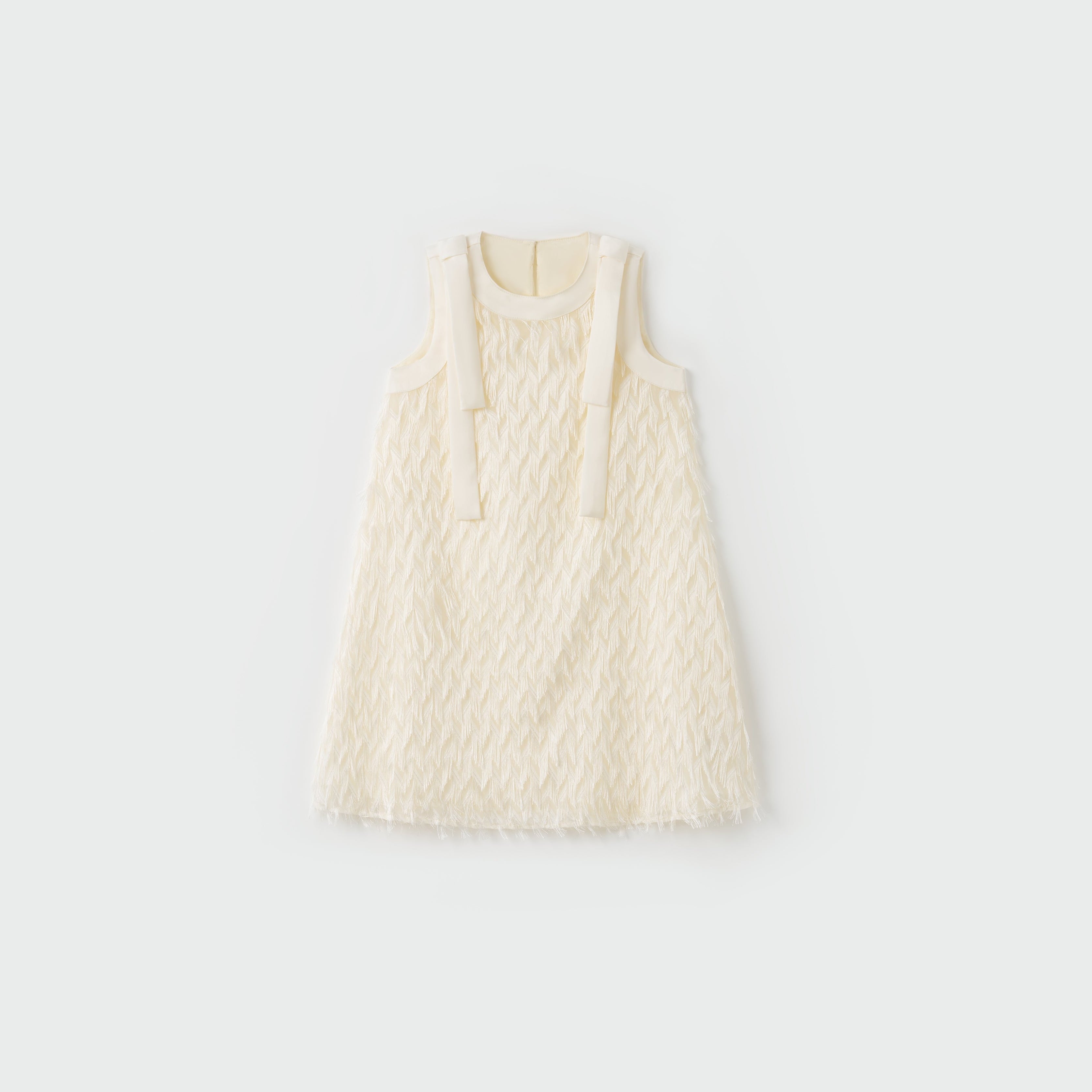 Champagne Fringe Whisper Dress