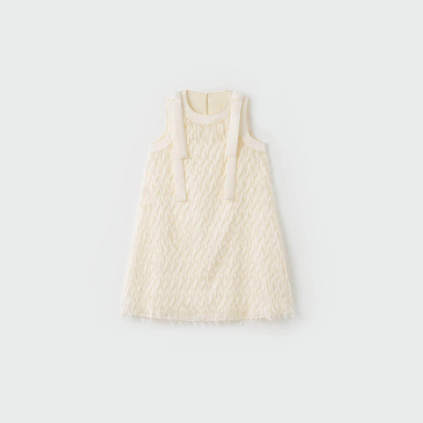 Champagne Fringe Whisper Dress
