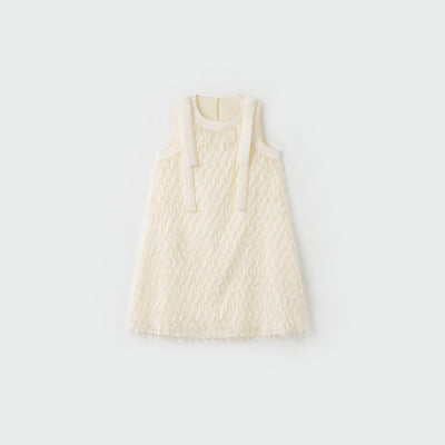 Champagne Fringe Whisper Dress