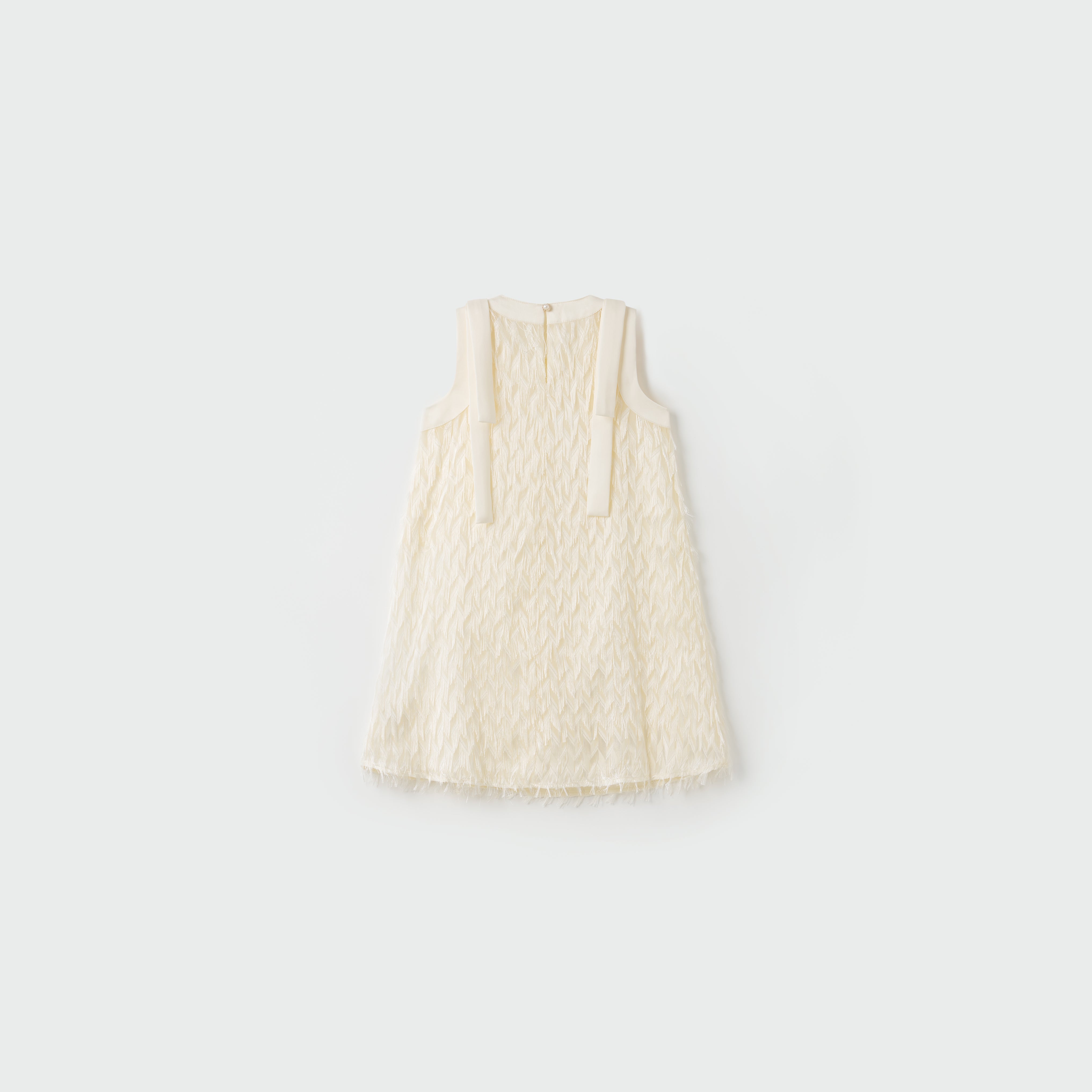 Champagne Fringe Whisper Dress