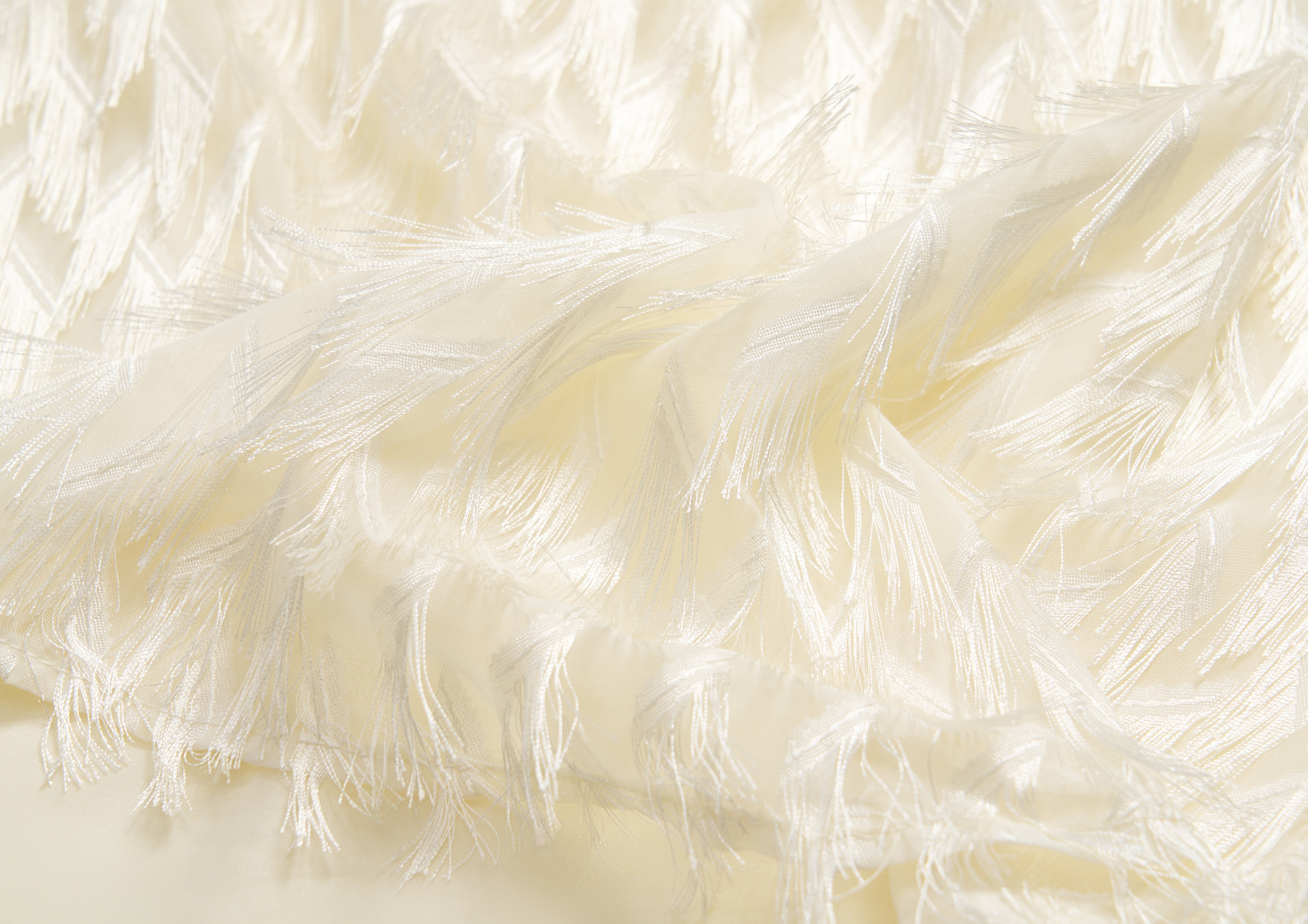 Champagne Fringe Whisper Dress