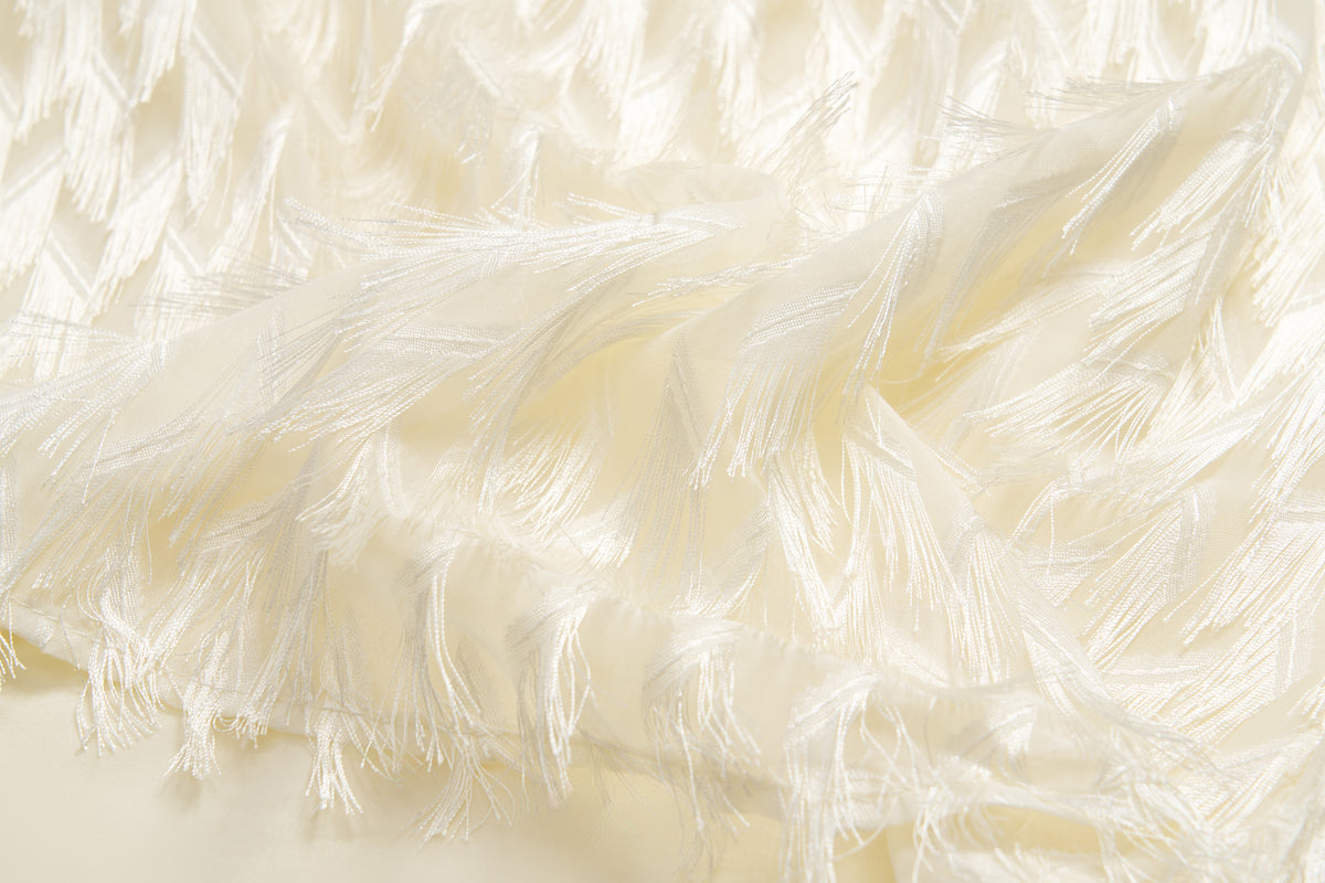 Champagne Fringe Whisper Dress