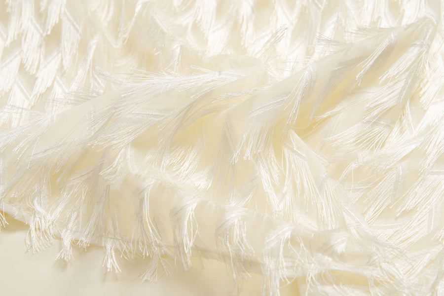 Champagne Fringe Whisper Dress