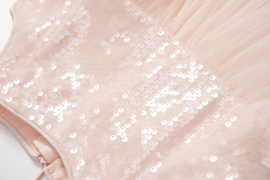 Blush Ripple Bloom Dress