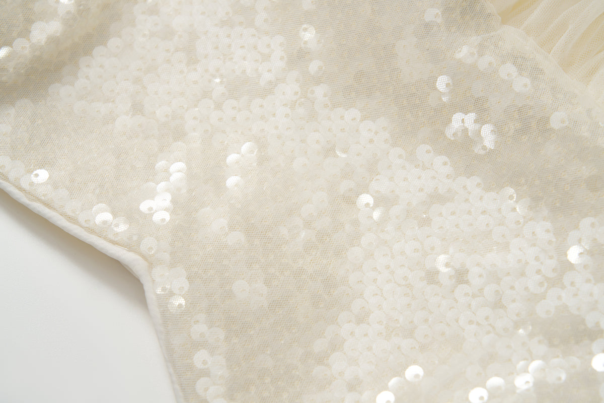 Champagne Ripple Bloom Dress