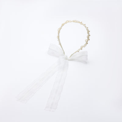 Moonlit Pearl Lace Headband