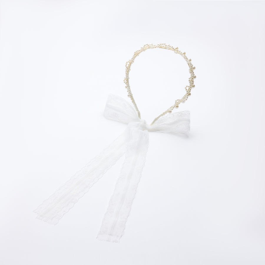 Moonlit Pearl Lace Headband